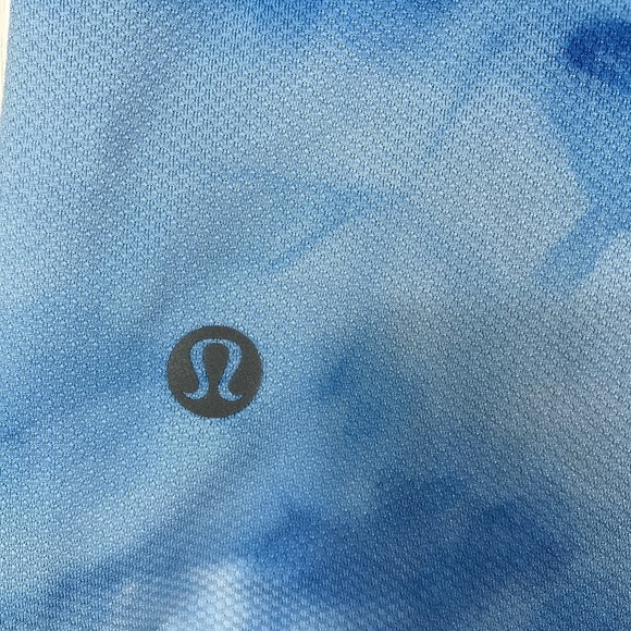 New Lululemon Fast and Free Tank Top Men XXL Blue Tie Dye Reflective Anti Odor - Picture 11 of 12
